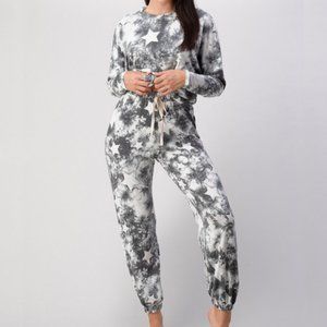 Tie Dye Star Print Lounge Set